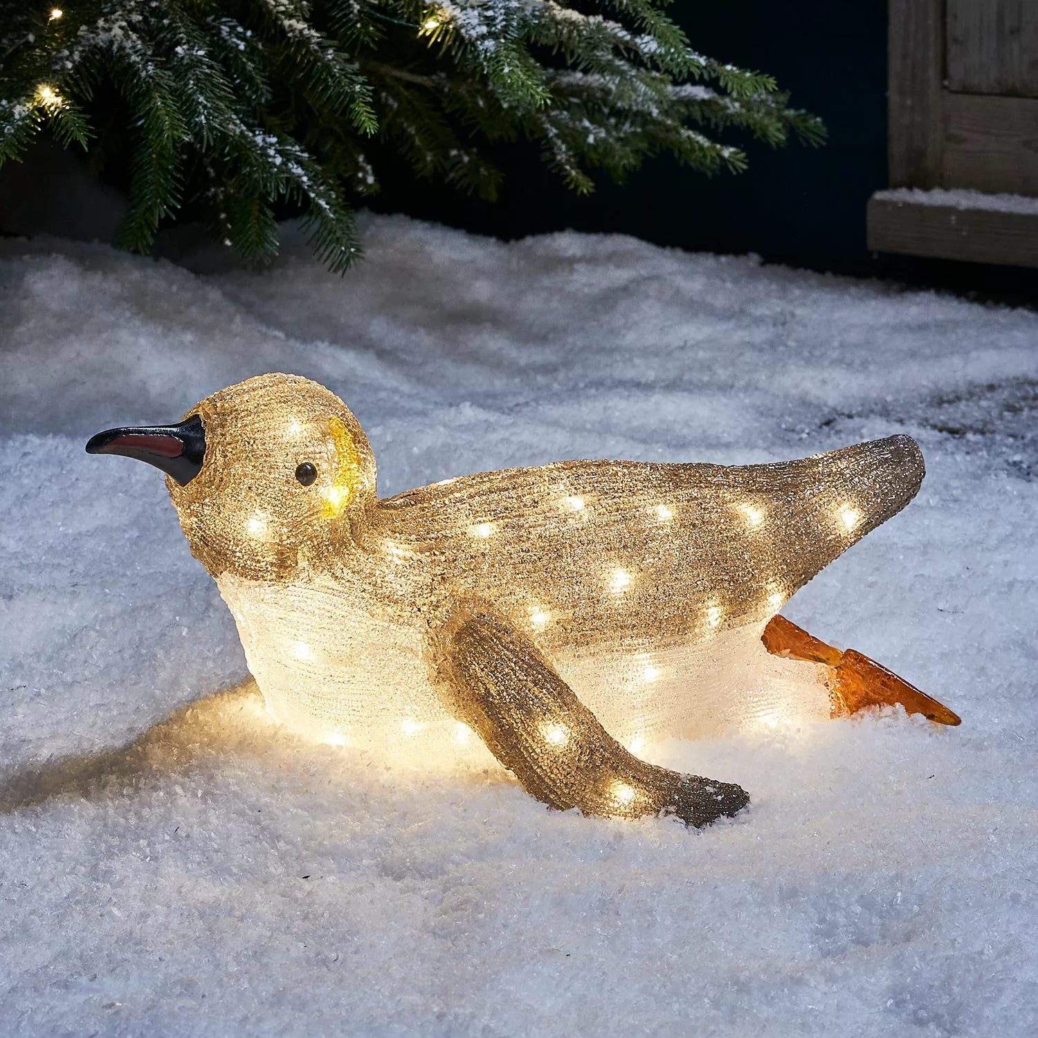 LED Acryl Weihnachtsfigur außen Pinguin günstig online kaufen