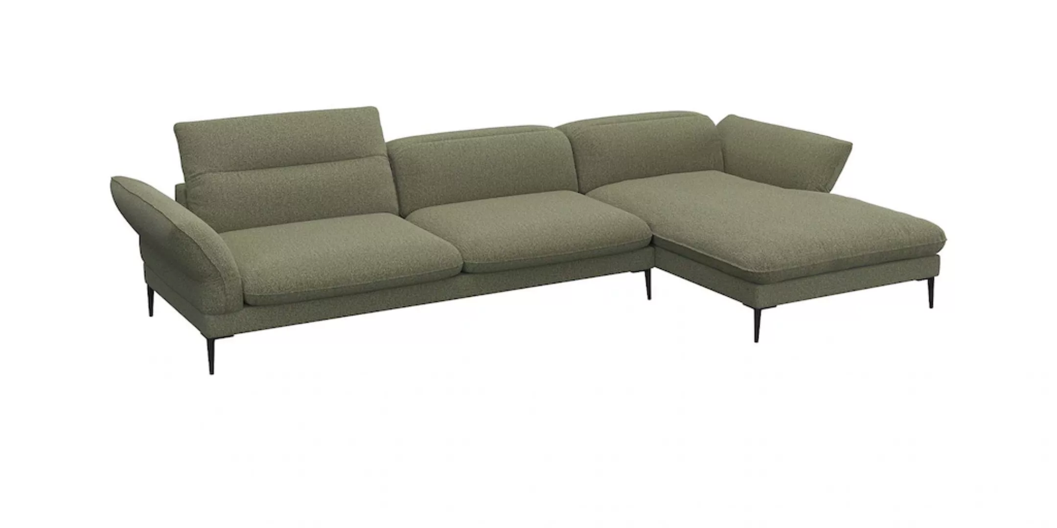 FLEXLUX Ecksofa "Salino, Funktionssofa mit Recamiere, Relaxsofa, Ecksofa", günstig online kaufen