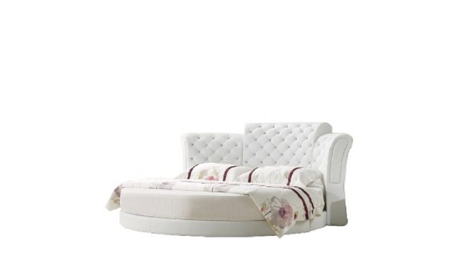 Xlmoebel Bett Rundes Chesterfield Bett aus Leder für das Schlafzimmer im Ho günstig online kaufen