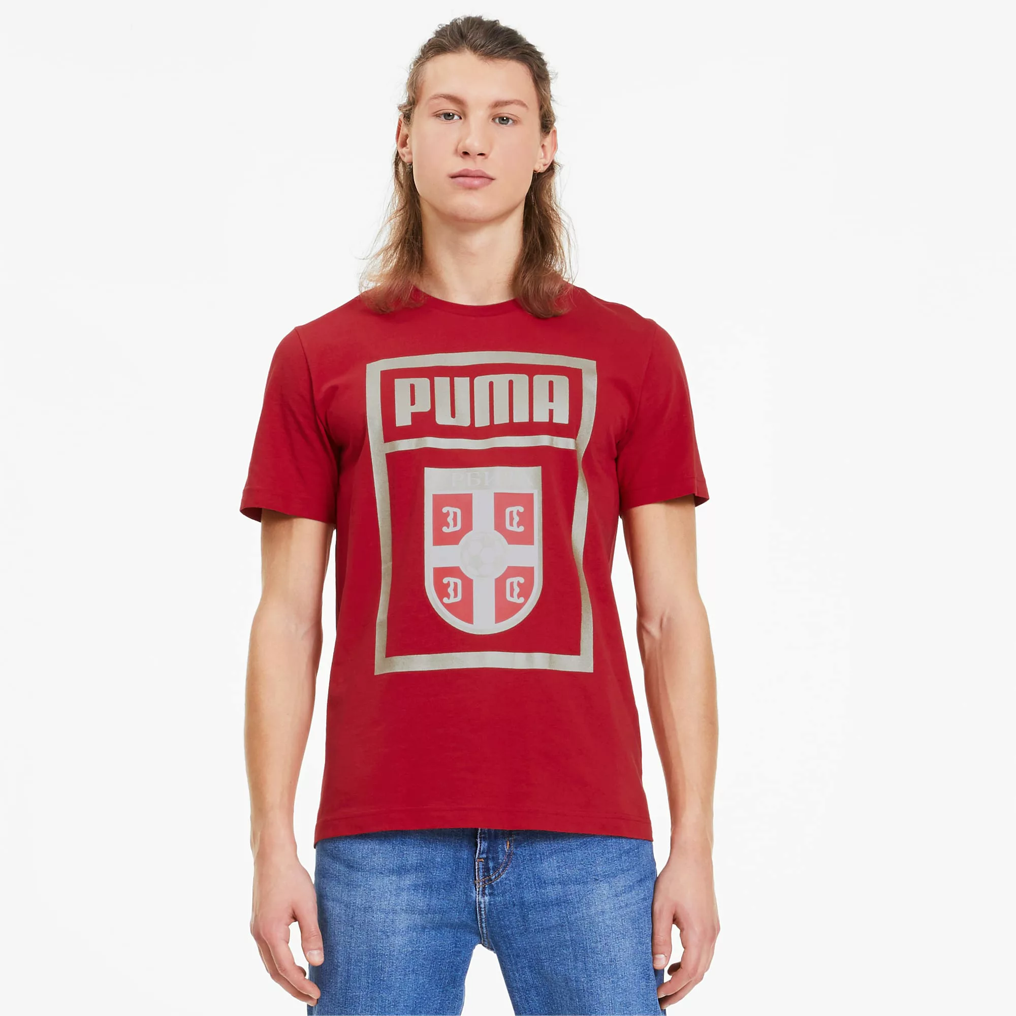 PUMA Serbien DNA Herren T-Shirt | Mit Aucun | Rot | Größe: XXL günstig online kaufen