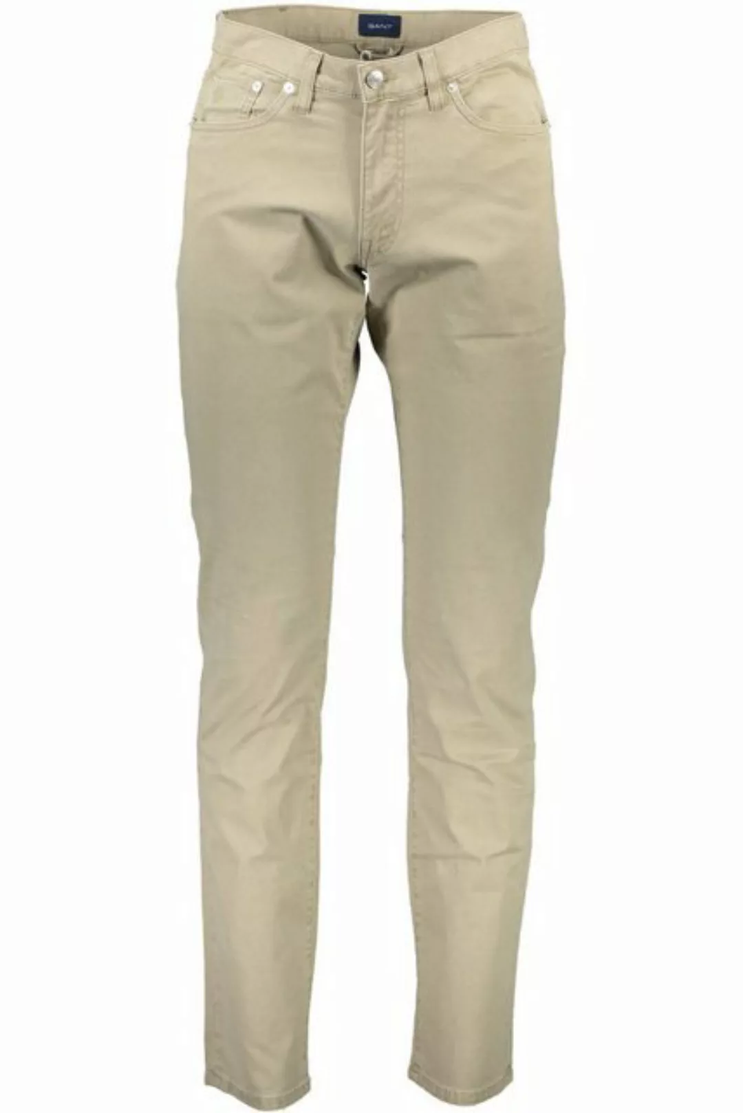 Gant 5-Pocket-Hose Klassische Herrenhose in Beige mit 5 Taschen und Logo-De günstig online kaufen