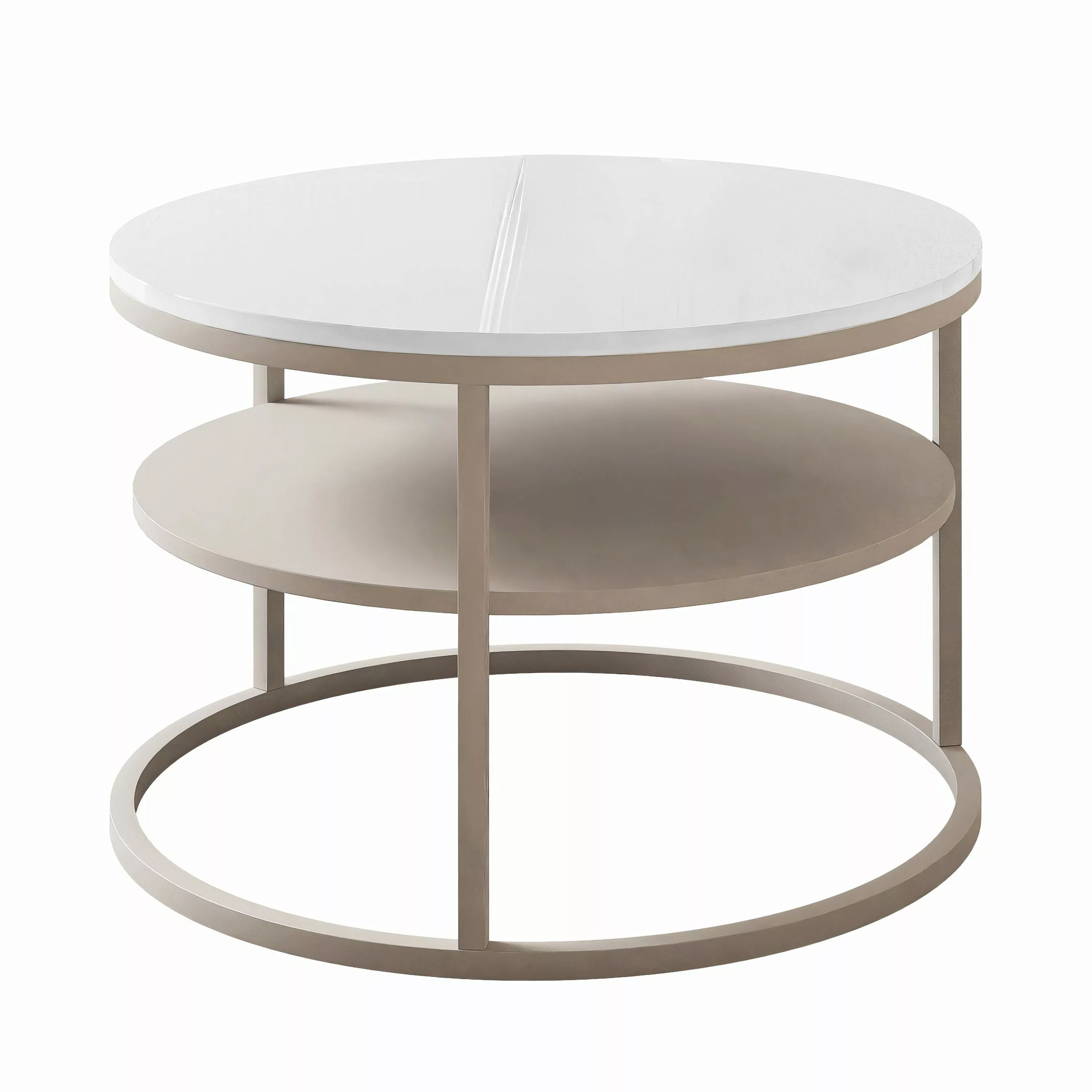 Lookway Couchtisch CIRI SLIM Kaschmir Hochglanz günstig online kaufen