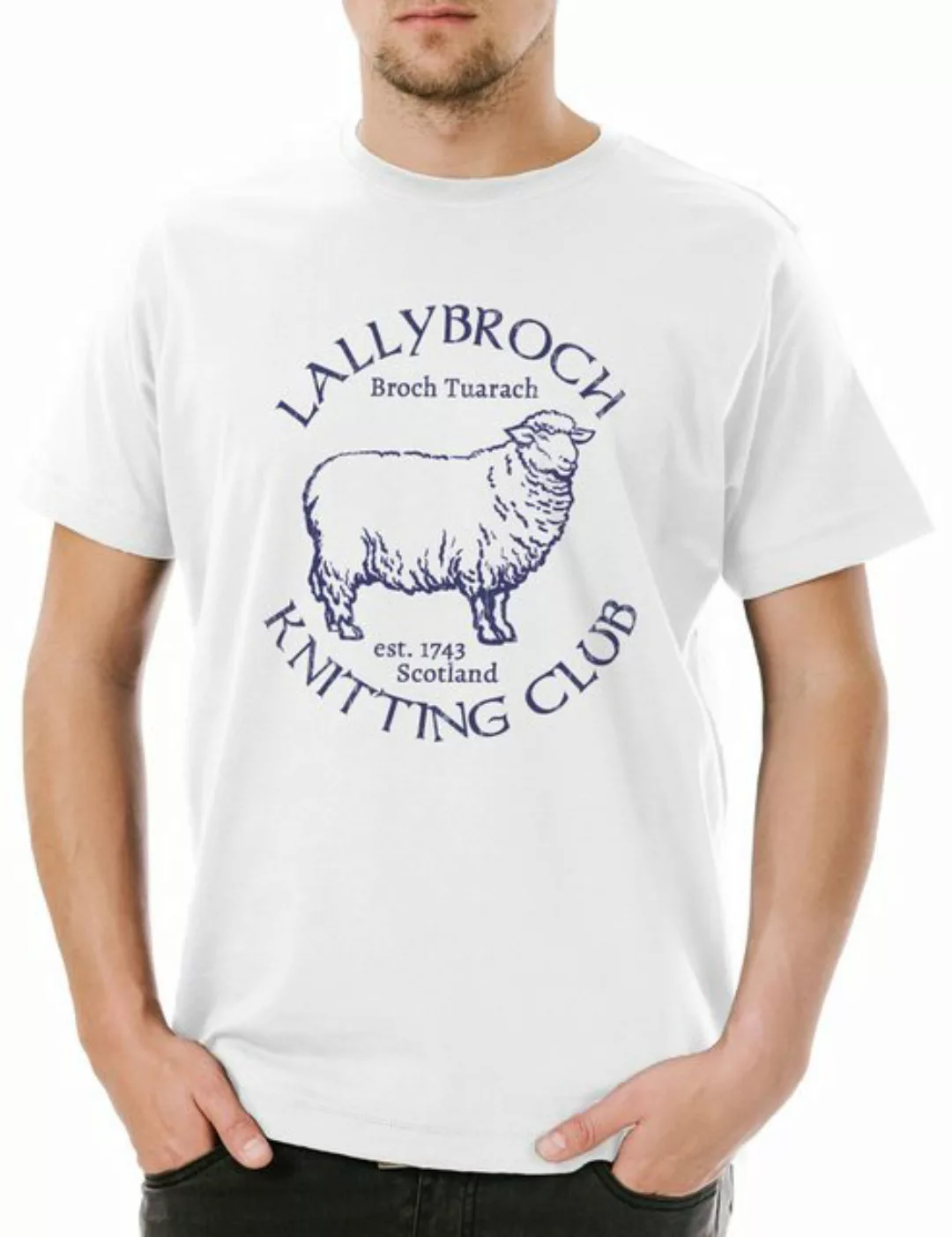 Urban Backwoods Print-Shirt Lallybroch Knitting Club Herren T-Shirt Battle günstig online kaufen