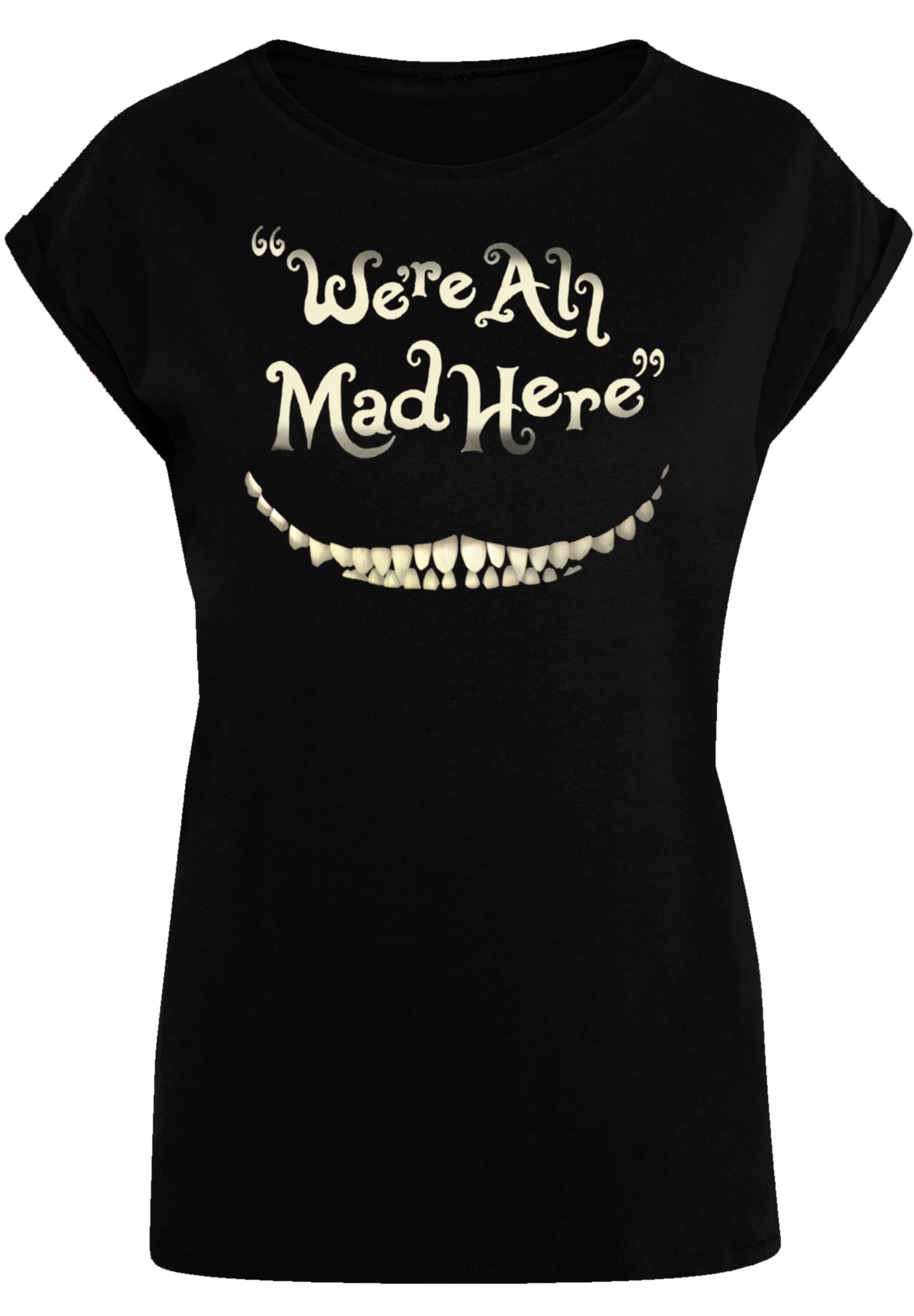 F4NT4STIC T-Shirt "Disney Alice im Wunderland Mad Here Smile", Premium Qual günstig online kaufen