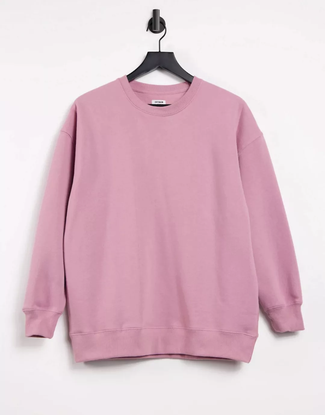 Cotton:On – Dad-Sweatshirt mit Rundhalsausschnitt in Rosa günstig online kaufen