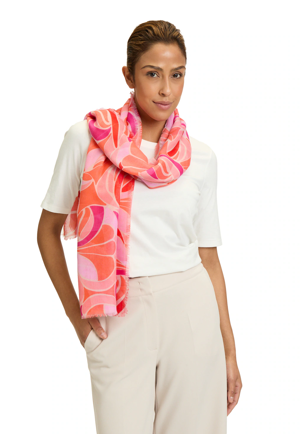 Betty Barclay Modetuch "Betty Barclay Tuch mit Blumenprint", Fransen günstig online kaufen