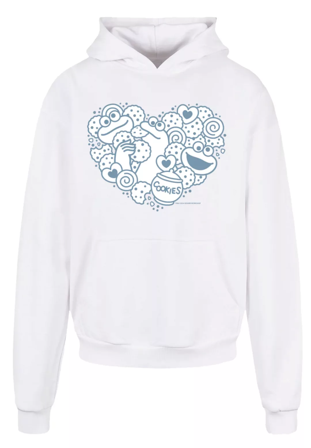 F4NT4STIC Kapuzenpullover "Sesamstraße Cookies from the heart", Premium Qua günstig online kaufen