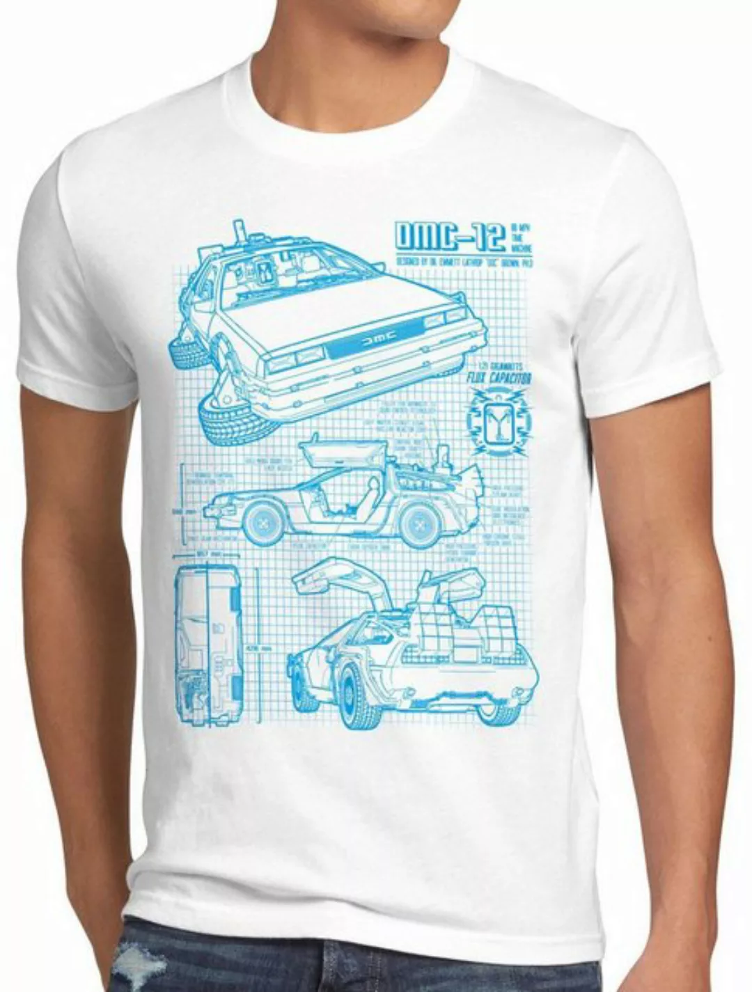 style3 T-Shirt Delorean DMC-12 zurück in die zukunft back to the future mar günstig online kaufen