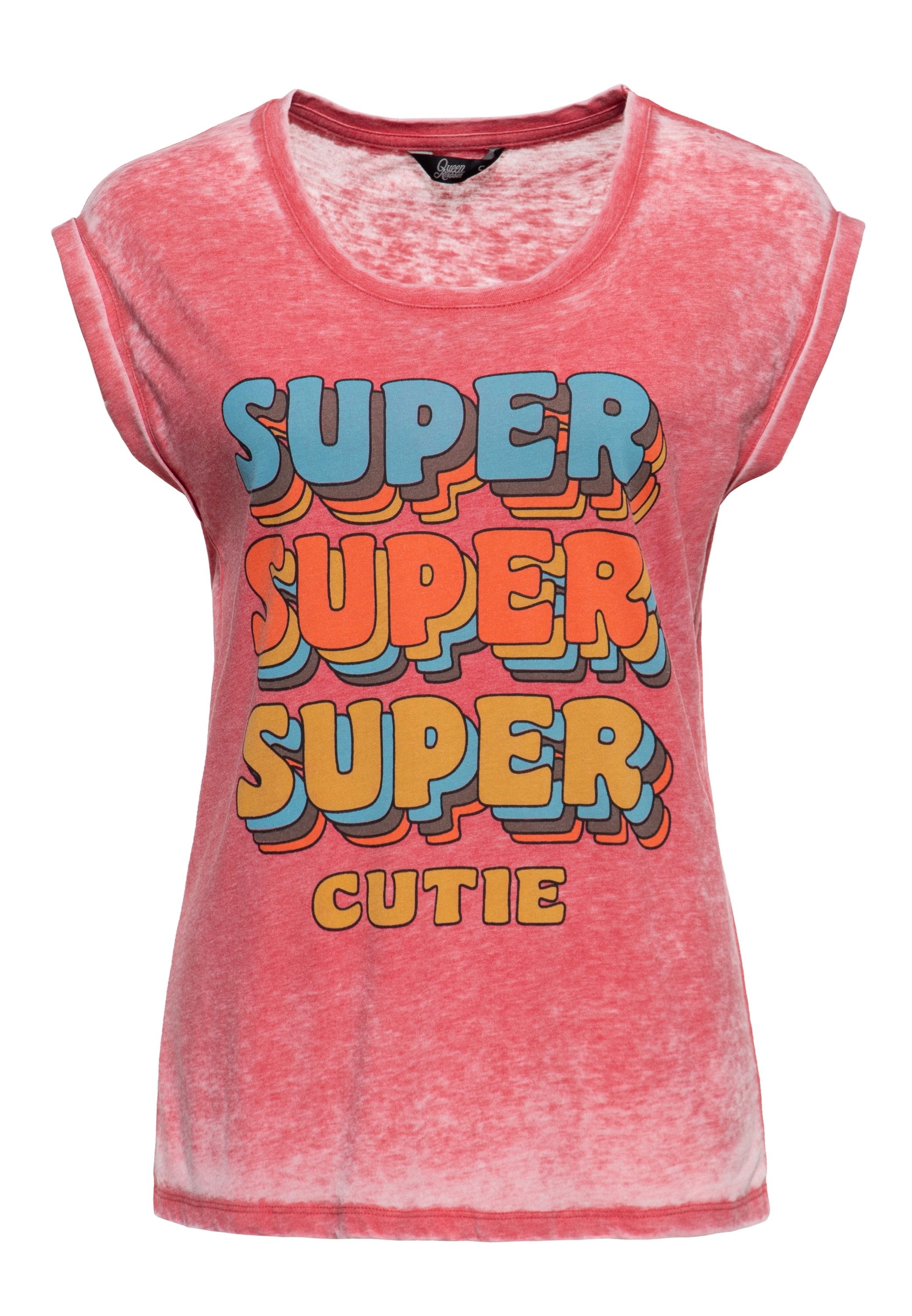QueenKerosin T-Shirt Wild Thing (1-tlg) Frontprint günstig online kaufen