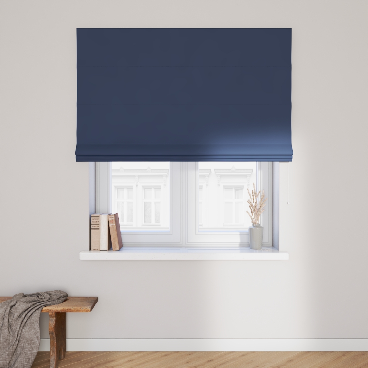 Dekoria Raffrollo Capri, dunkelblau, 160 x 170 cm günstig online kaufen
