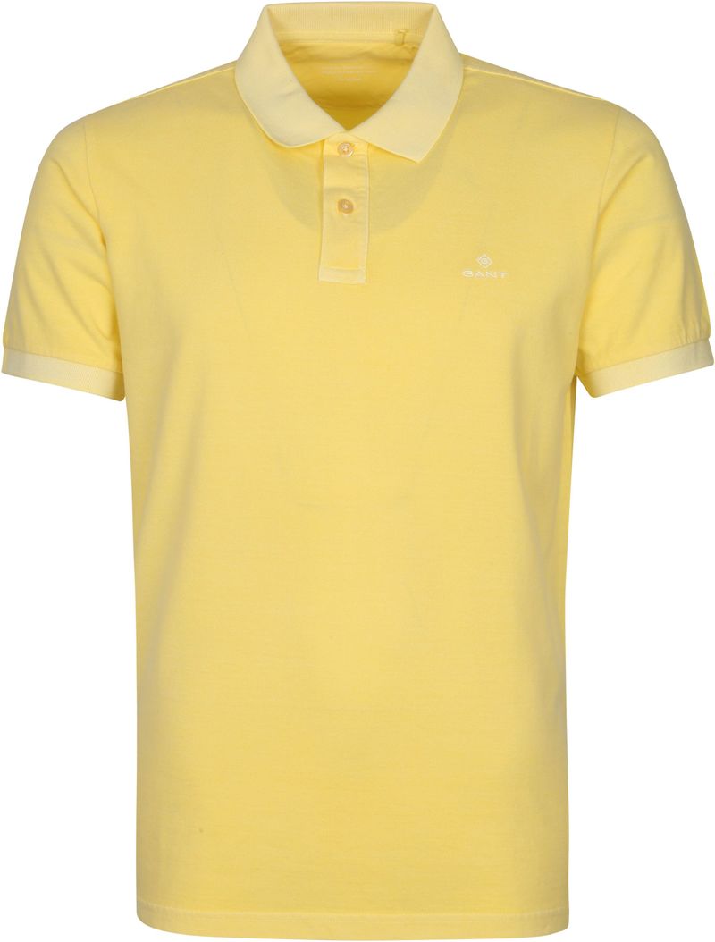 Gant Sunfaded Polo Shirt Gelb - Größe M günstig online kaufen