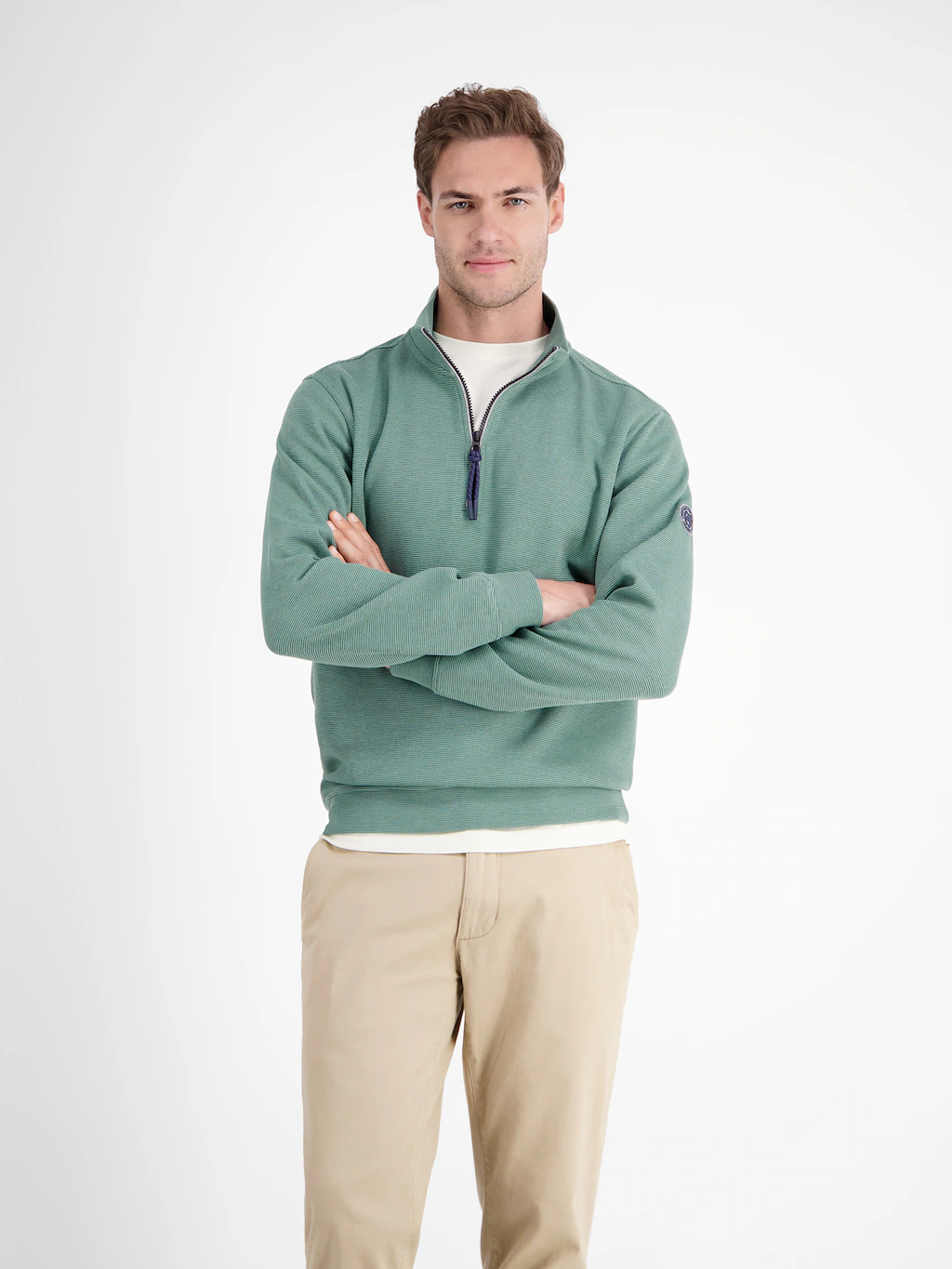 LERROS Sweatshirt "LERROS Unifarbener Sweattroyer für Herren" günstig online kaufen