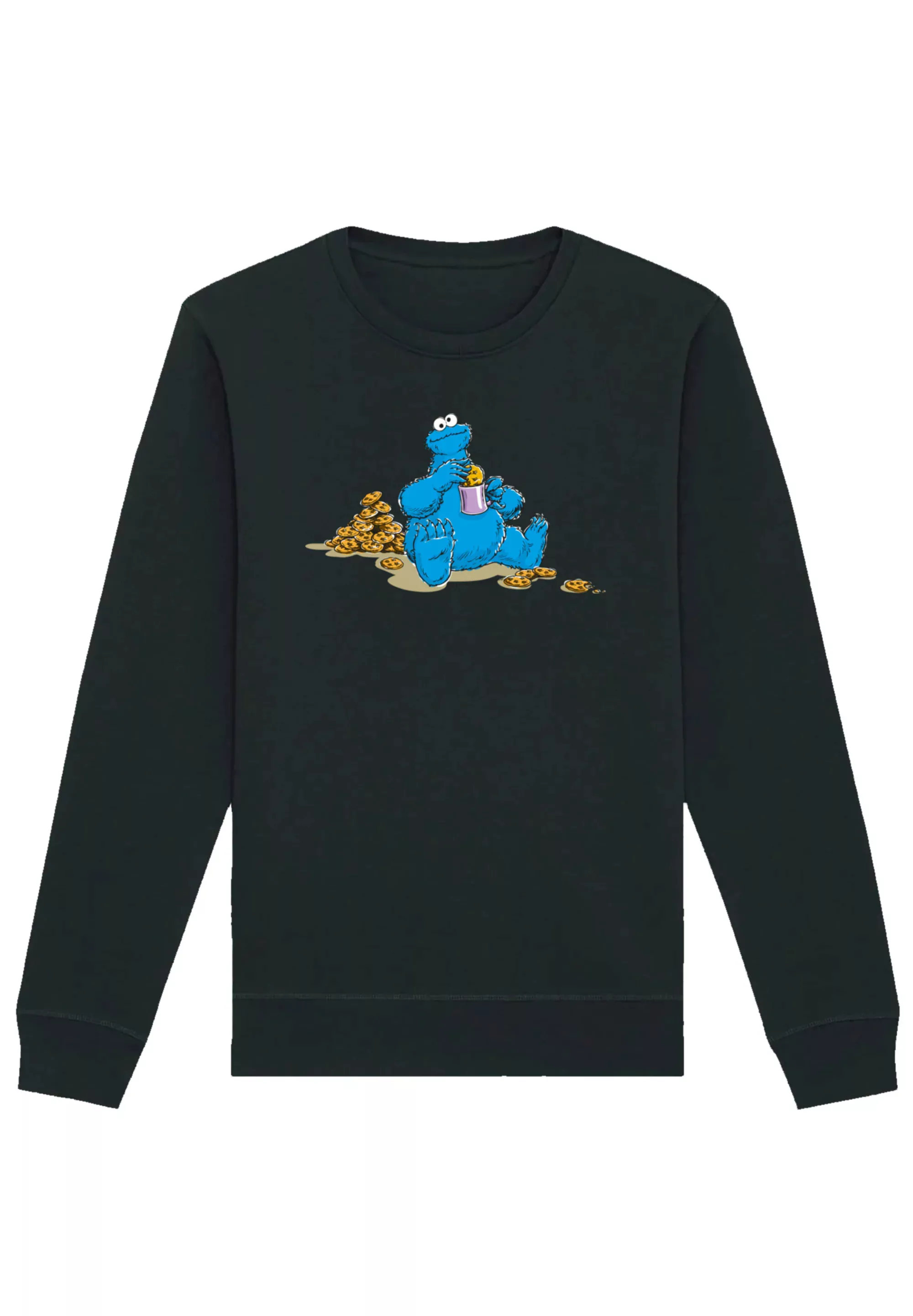 F4NT4STIC Sweatshirt "Sesamstraße Cookie Monster Coockietime", Premium Qual günstig online kaufen