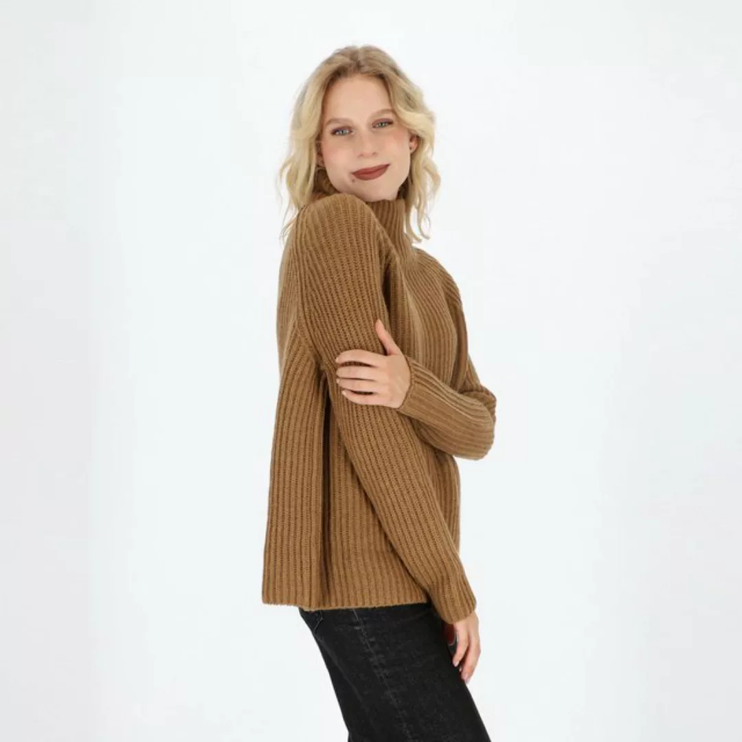 halsüberkopf Accessoires Strickpullover Stehkragen aus hochwertigem Wollmix günstig online kaufen