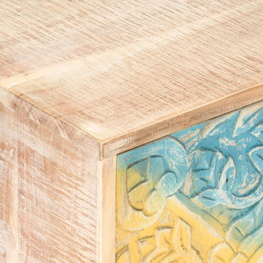 Nachttisch Geschnitzt 40x30x50 Cm Akazie Massivholz günstig online kaufen
