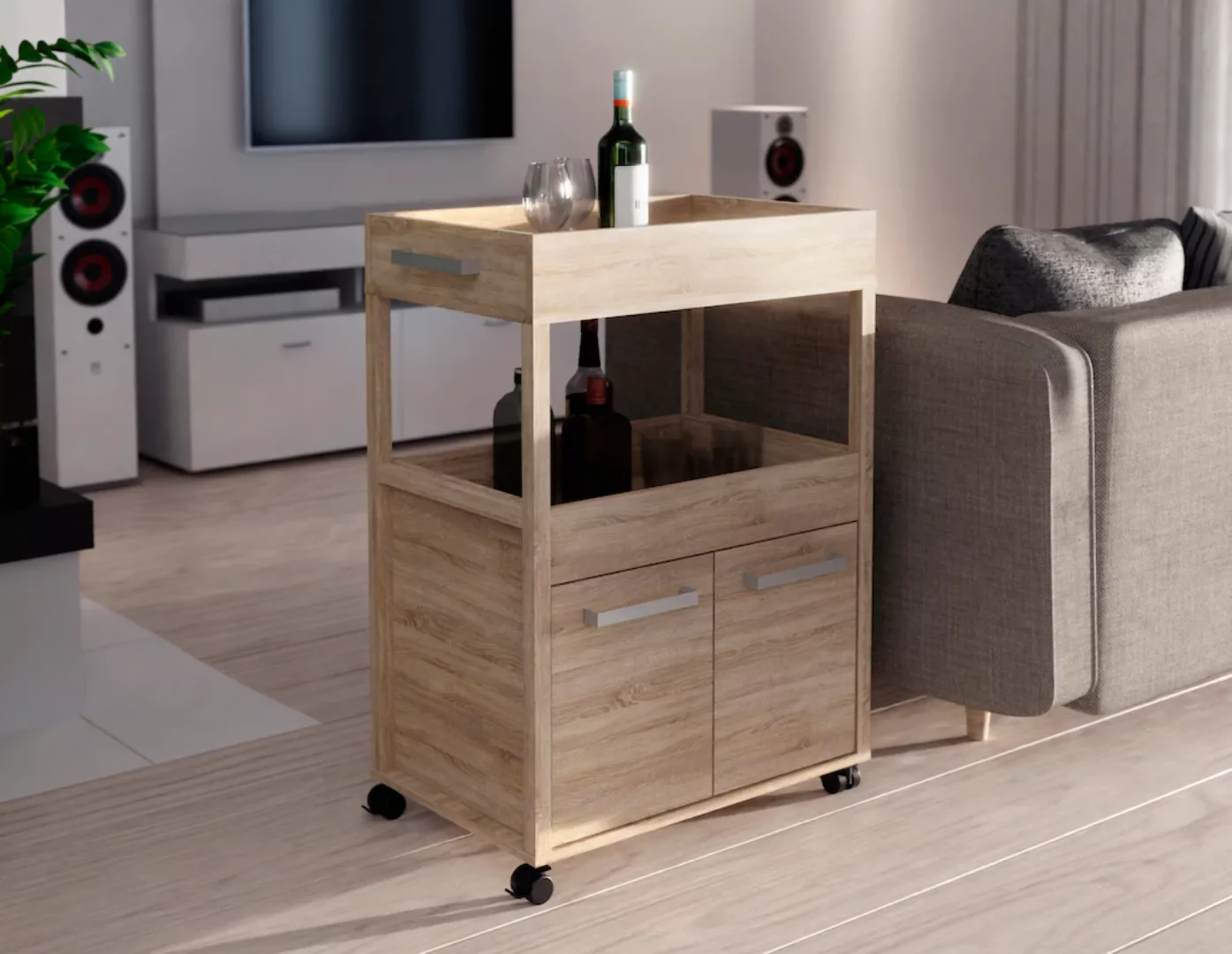 FORTE Barschrank "Homebar", Höhe ca. 88,5 cm günstig online kaufen