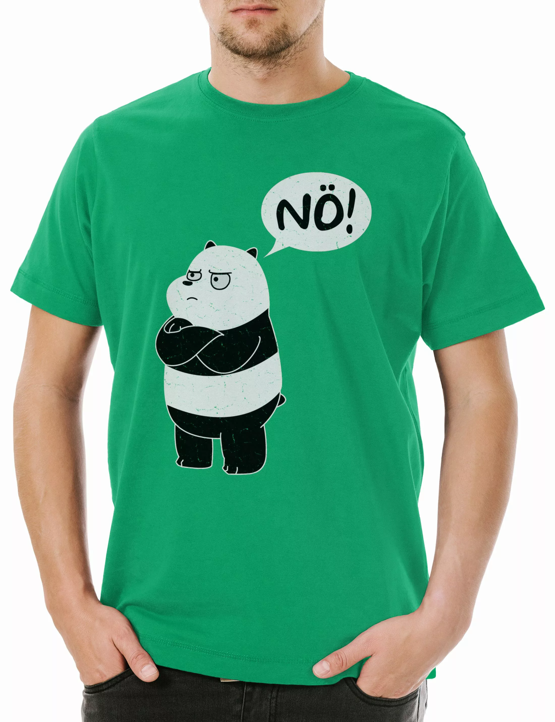 Urban Backwoods Print-Shirt Nö Panda Herren günstig online kaufen