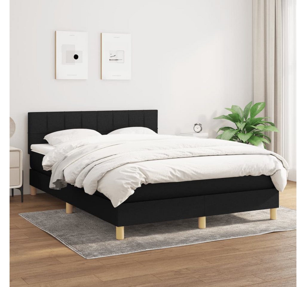 vidaXL Boxspringbett Bett Boxspringbett mit Matratze und LED Stoff (140 x 1 günstig online kaufen