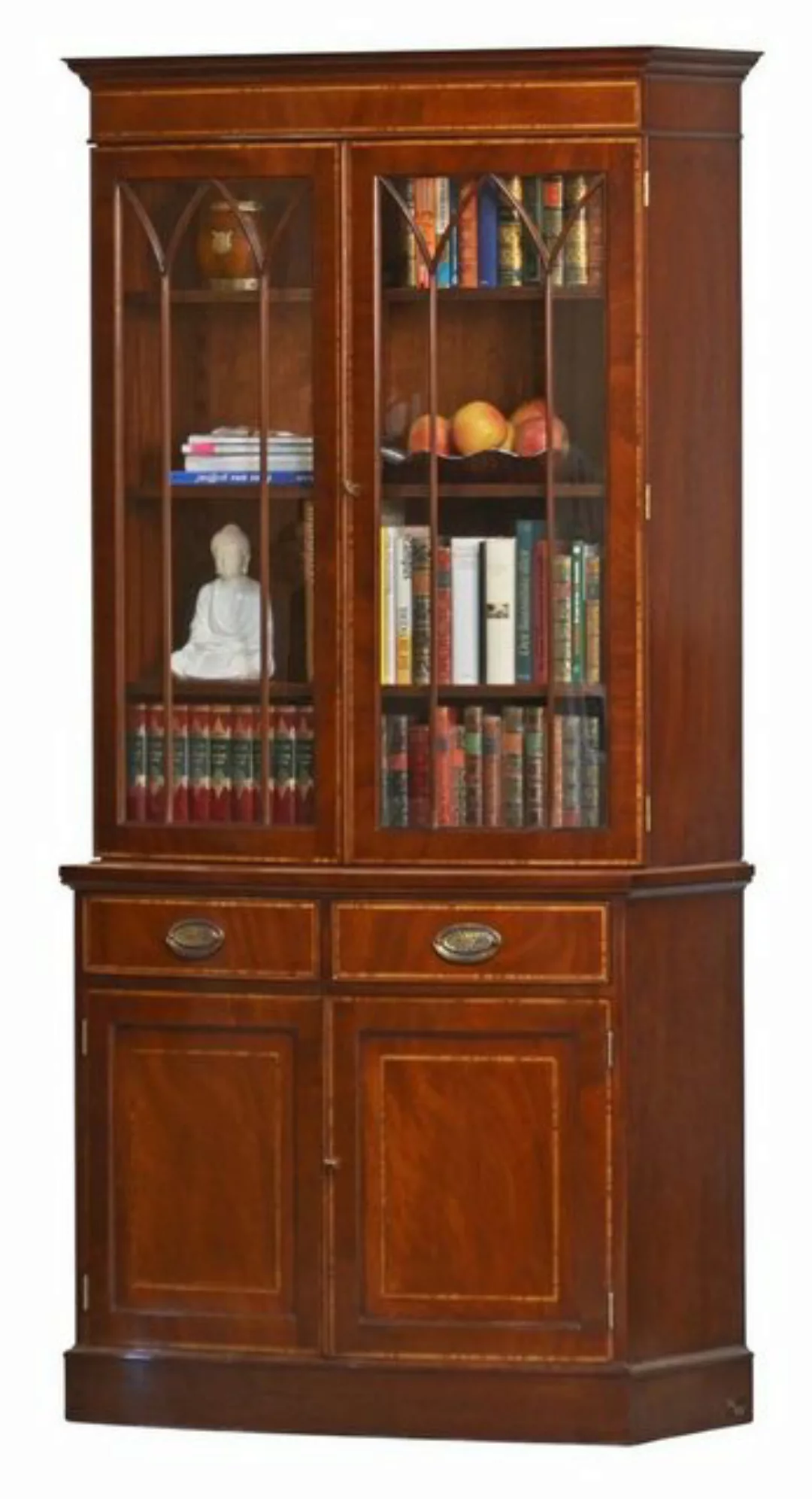 Kai Wiechmann Vitrine Bookcase Bow 2-türig Mahagoni günstig online kaufen