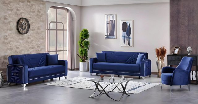 JVmoebel 3-Sitzer Wohnzimmer Sofa Komplett 3+3+1 Sitzer Design Möbel Polste günstig online kaufen