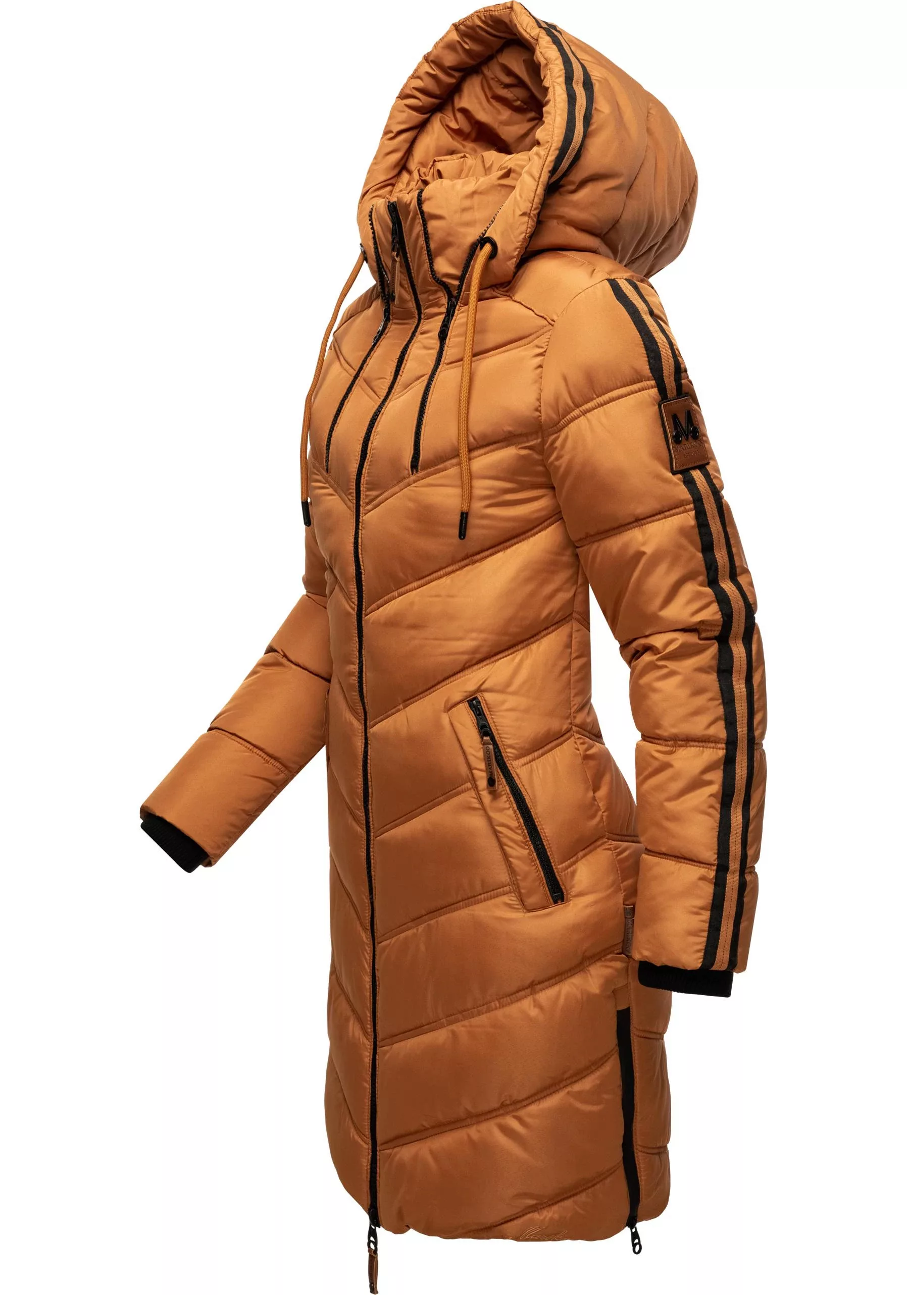 Marikoo Wintermantel "Armasa", modischer Damen Winter Steppmantel mit Kapuz günstig online kaufen