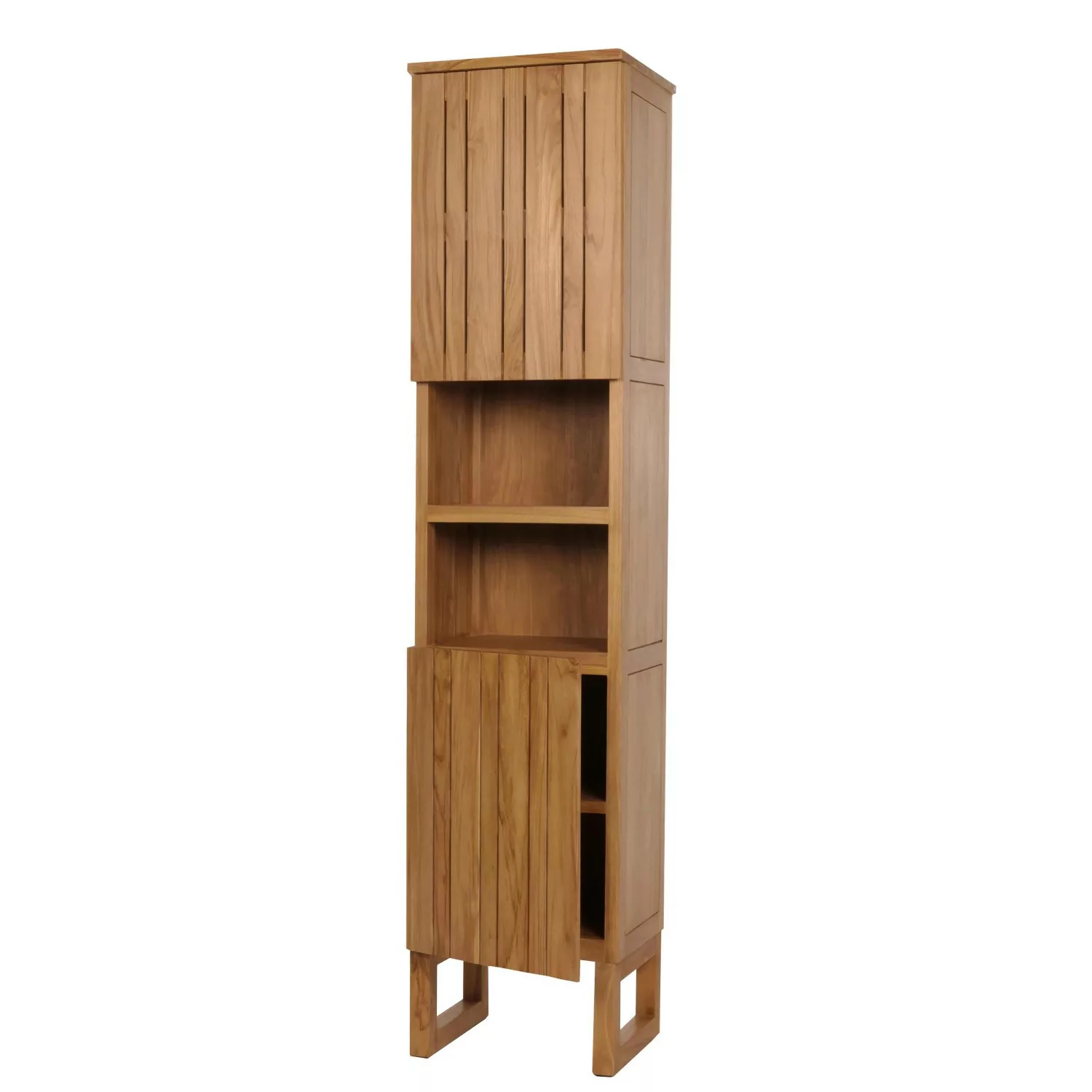 MCW Teak-Hochschrank M72 2 Türen 6 Fächer günstig online kaufen