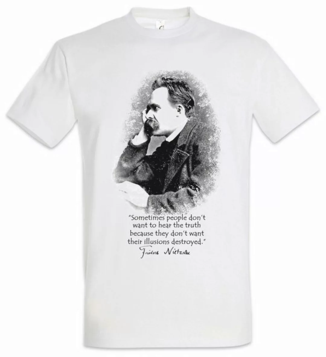 Urban Backwoods Print-Shirt Friedrich Nietzsche Illusions Herren T-Shirt Üb günstig online kaufen