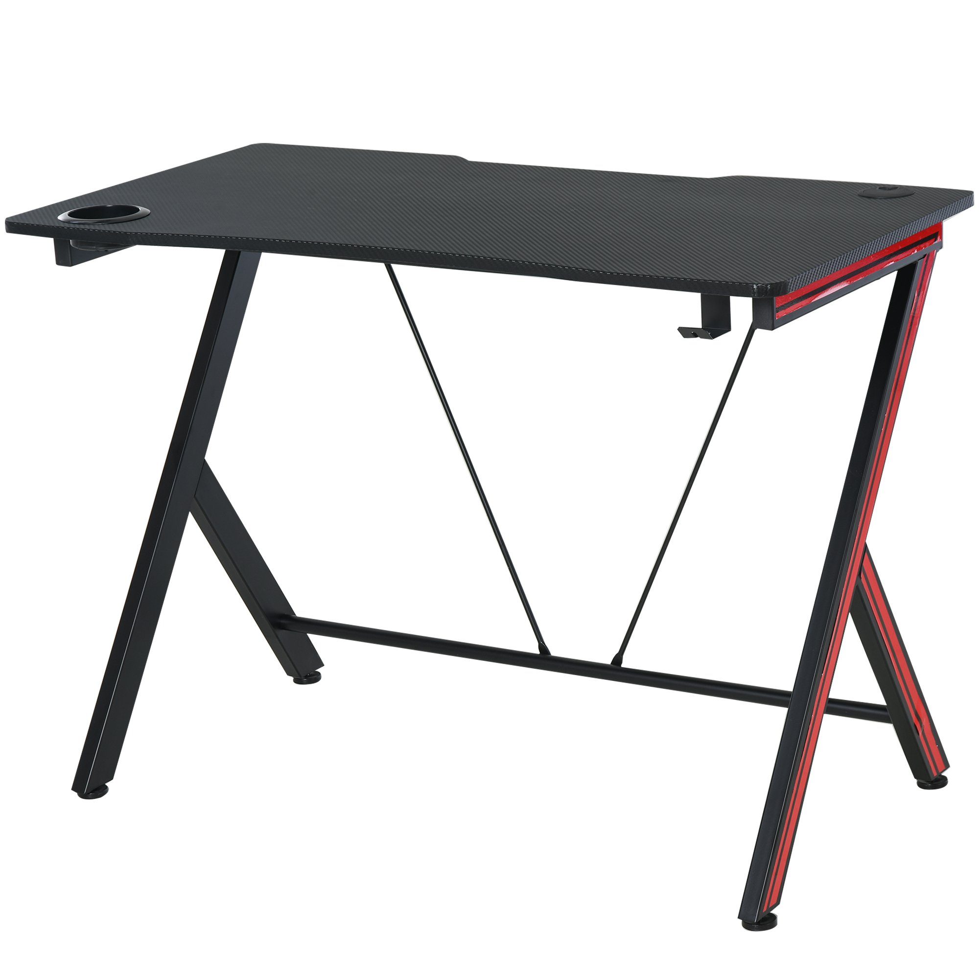 HOMCOM Schreibtisch Gamingtisch mit Headset-Haken und günstig online kaufen