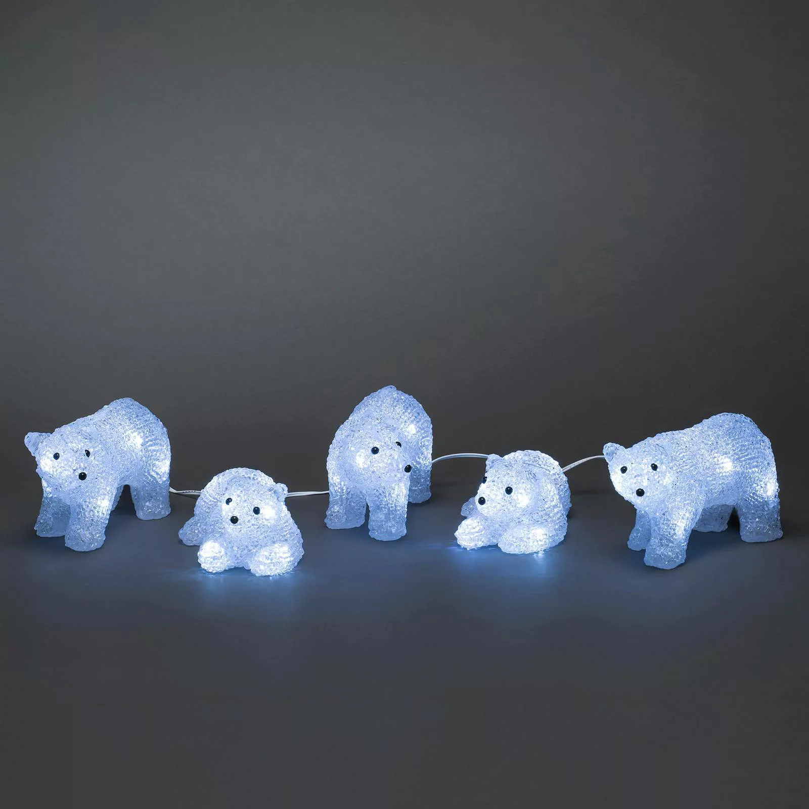 LED-Leuchtfiguren Polarbären für außen, 5er-Set günstig online kaufen