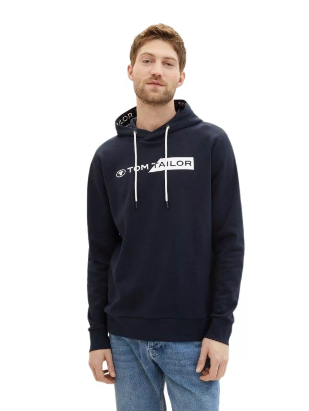 Tom Tailor Herren Kapuzenpullover PRINTED HOODIE - Regular Fit günstig online kaufen