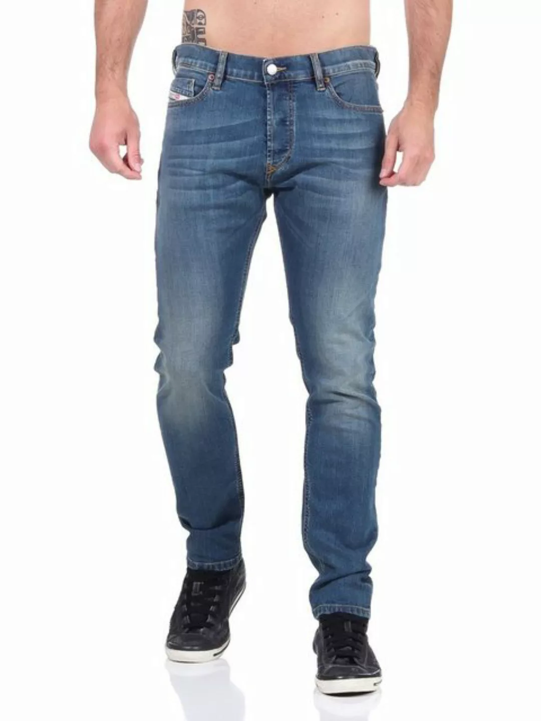 Diesel Slim-fit-Jeans Herren Tepphar-X 083AA Blau, Röhrenjeans, Stretch, 5- günstig online kaufen