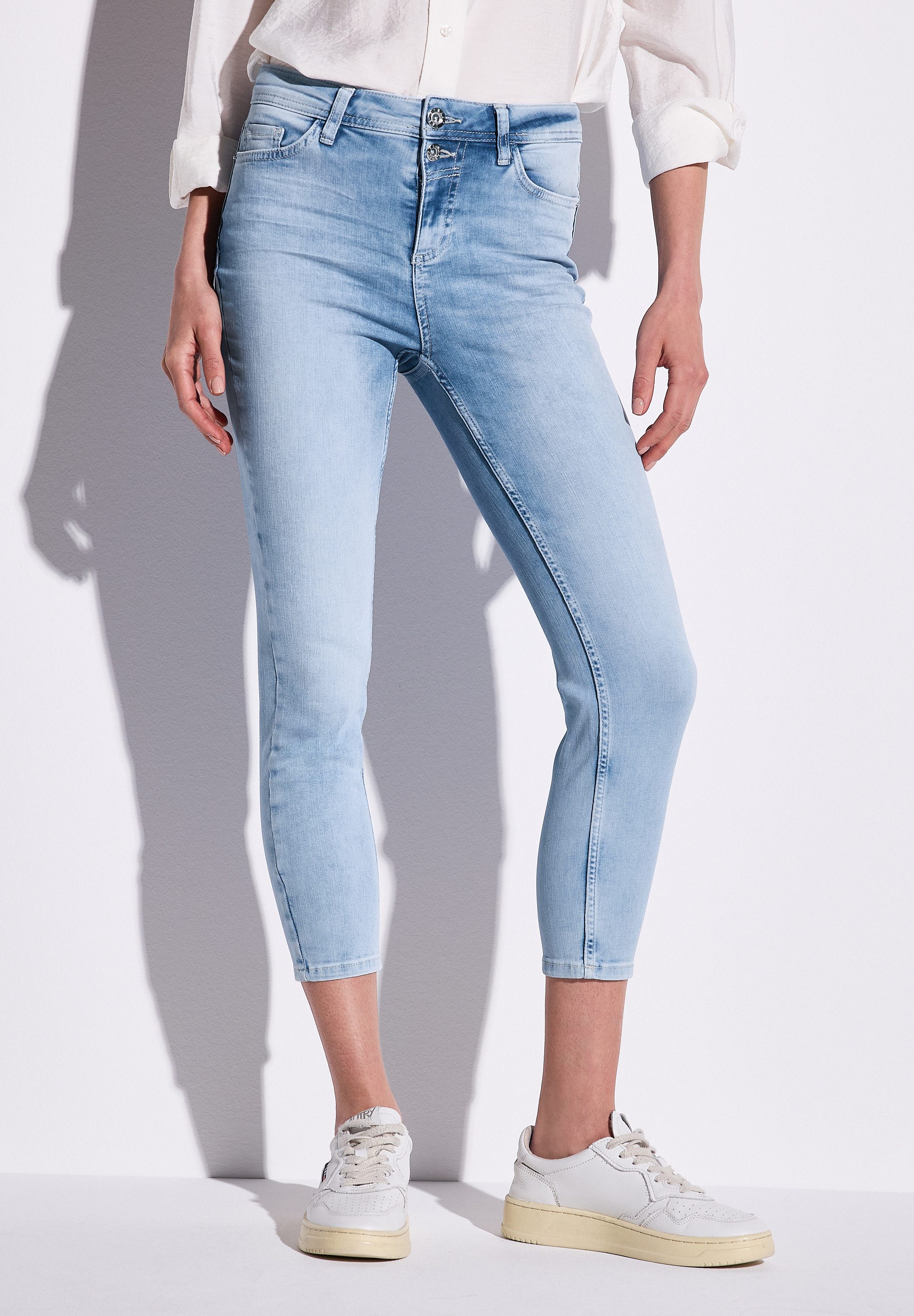STREET ONE Slim-fit-Jeans, High Waist günstig online kaufen