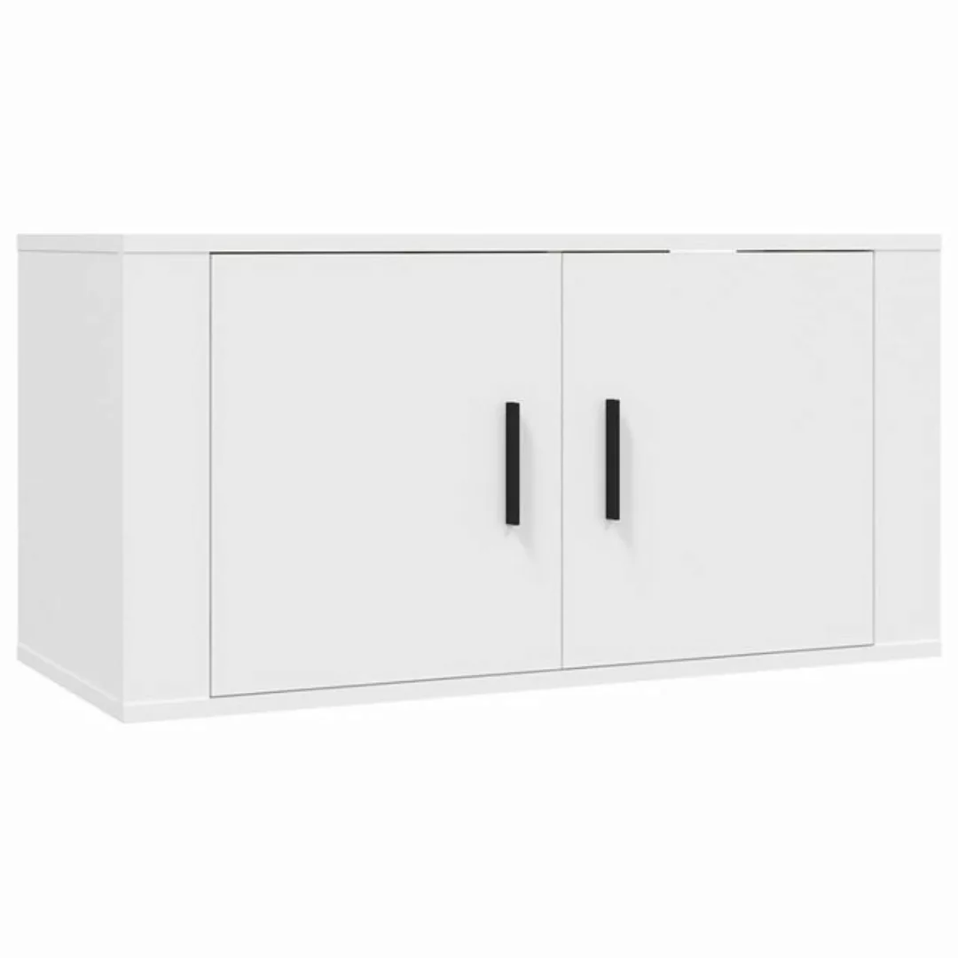 furnicato TV-Schrank TV-Wandschrank Weiß 80x34,5x40 cm (1-St) günstig online kaufen