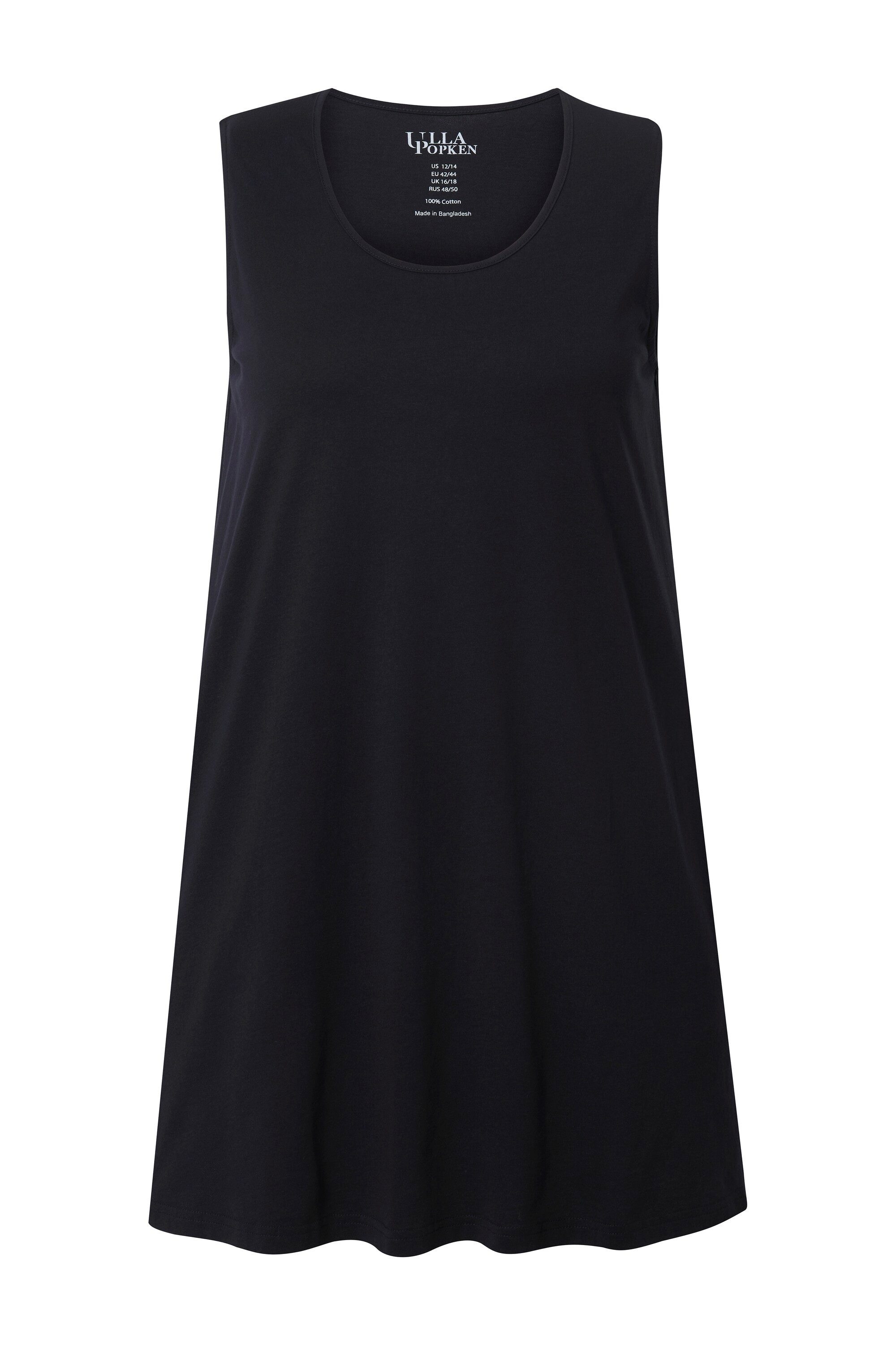 Ulla Popken Longtop Top A-Linie Rundhalsausschnitt günstig online kaufen