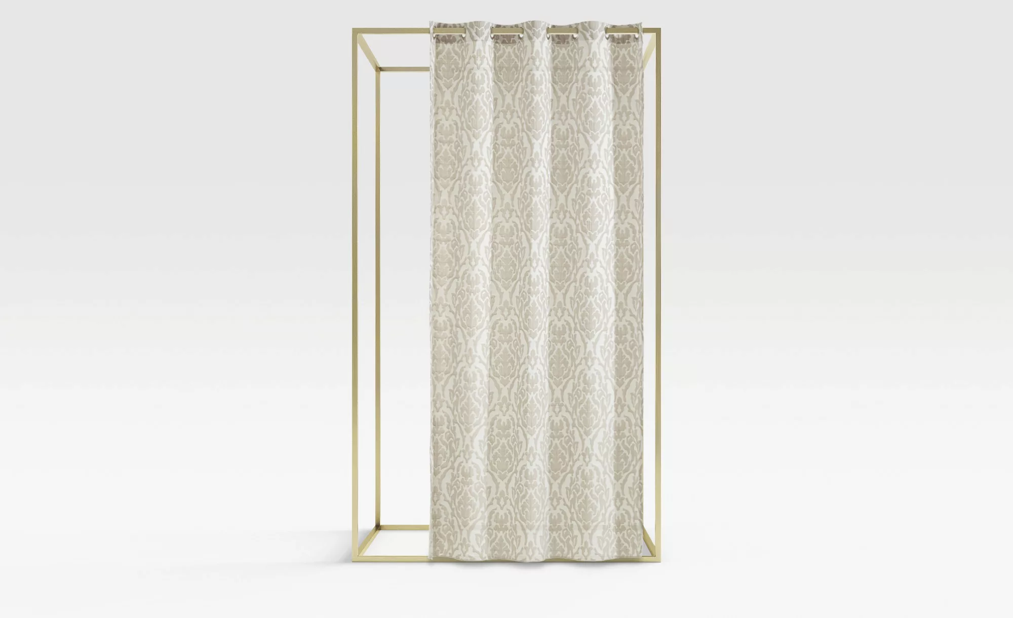 Ösenschal - beige - 100% Polyester - 140 cm - Gardinen & Vorhänge > Gardine günstig online kaufen
