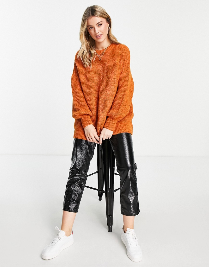 Stradivarius – Oversize-Pullover in Orange günstig online kaufen