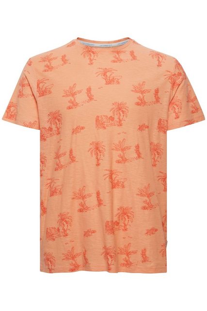 Blend T-Shirt Meliertes T-Shirt mit Palmen Print TEE 5378 in Orange günstig online kaufen