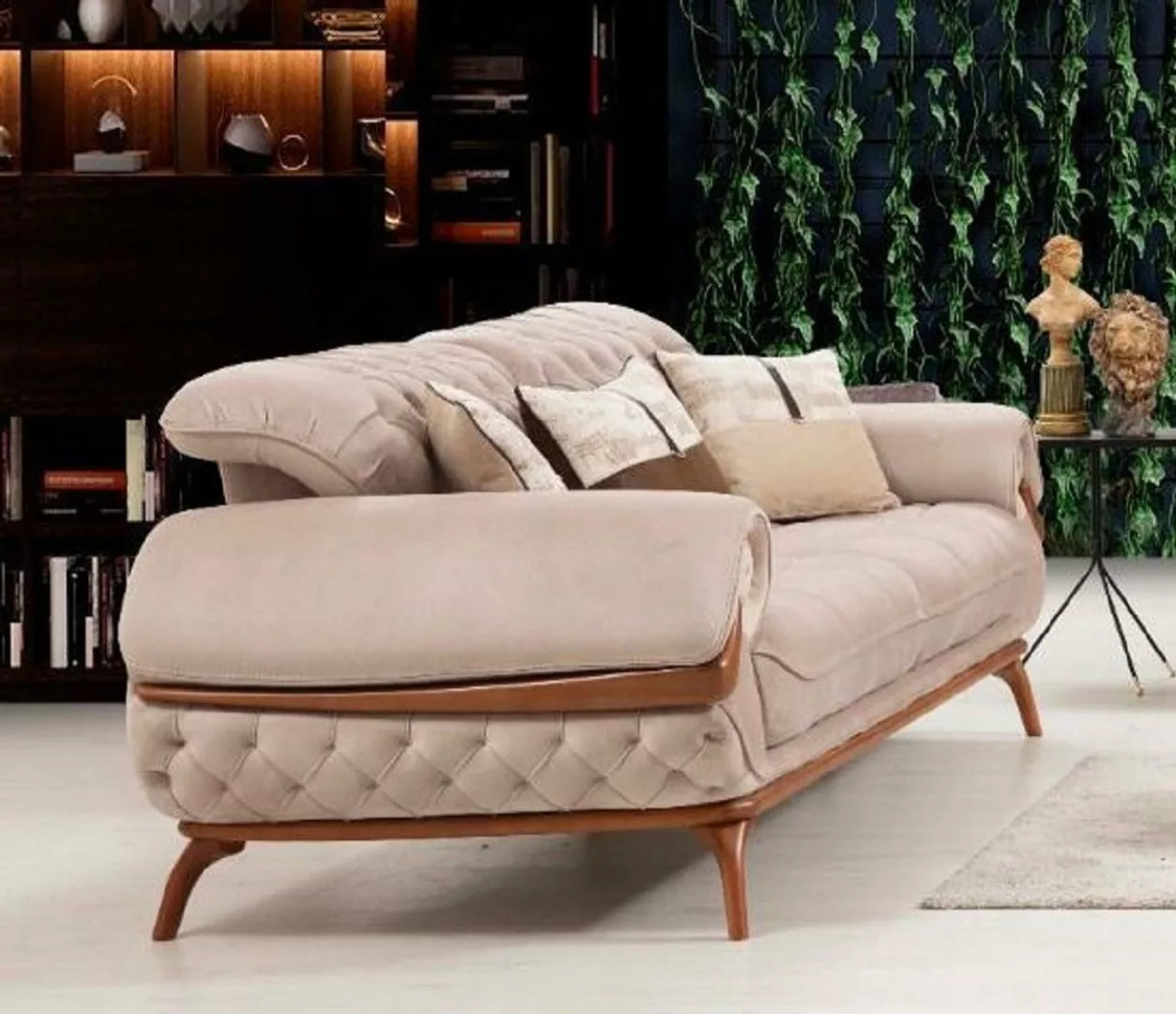 Casa Padrino Chesterfield-Sofa Casa Padrino Luxus Chesterfield Wohnzimmer S günstig online kaufen