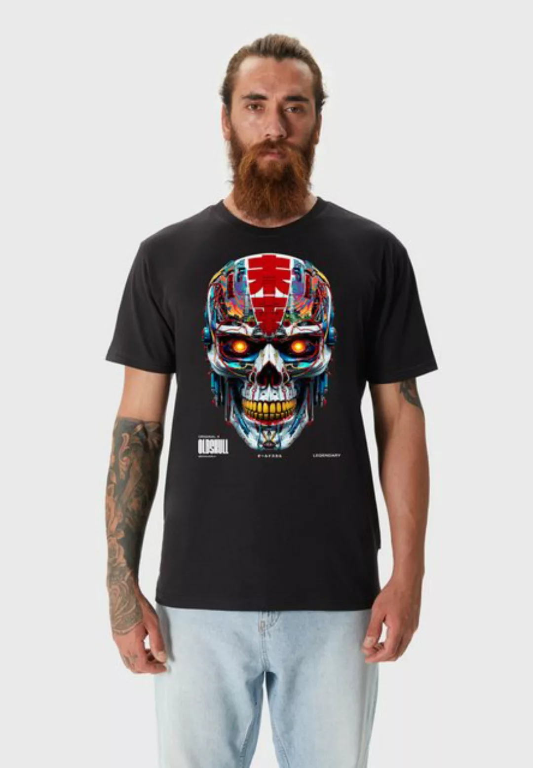 Oldskull T-Shirt Xtreme Vivid Skull Graphic günstig online kaufen