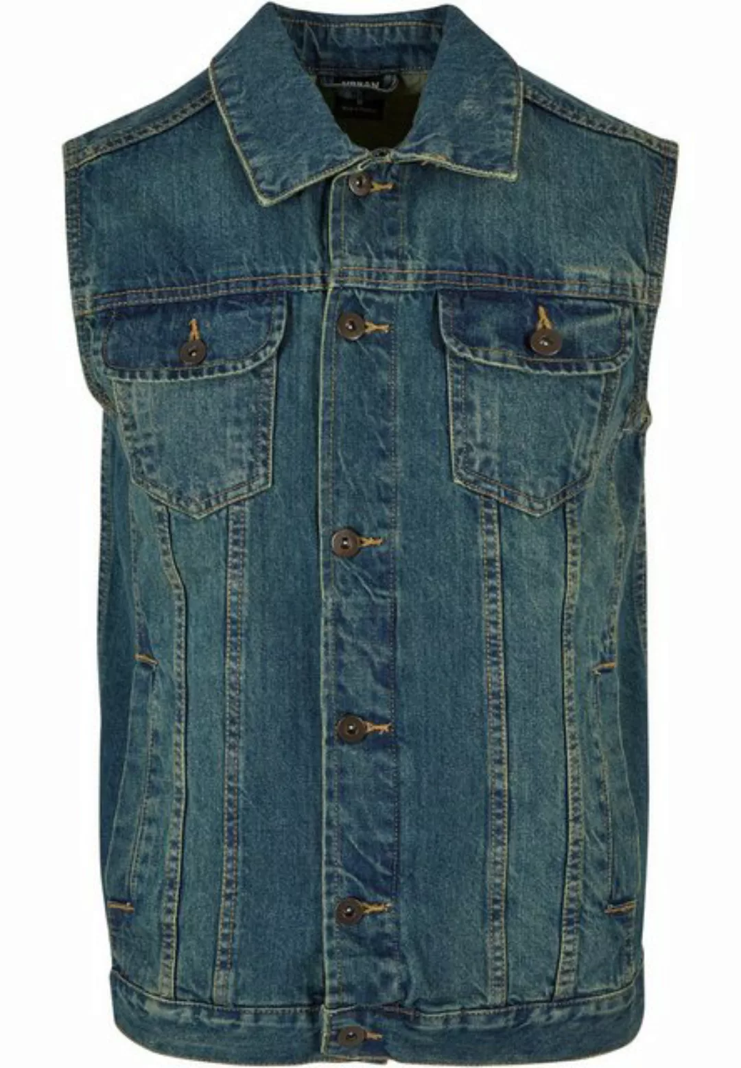 URBAN CLASSICS Jerseyweste Urban Classics Herren Denim Vest (1-tlg) günstig online kaufen