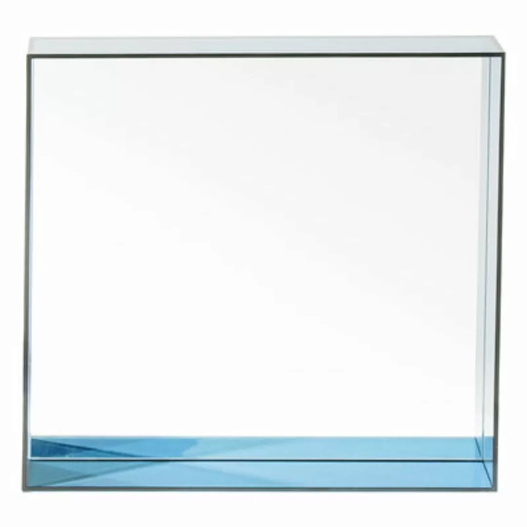 Wandspiegel Only me plastikmaterial blau / L 50 cm x H 50 cm - Kartell - Bl günstig online kaufen