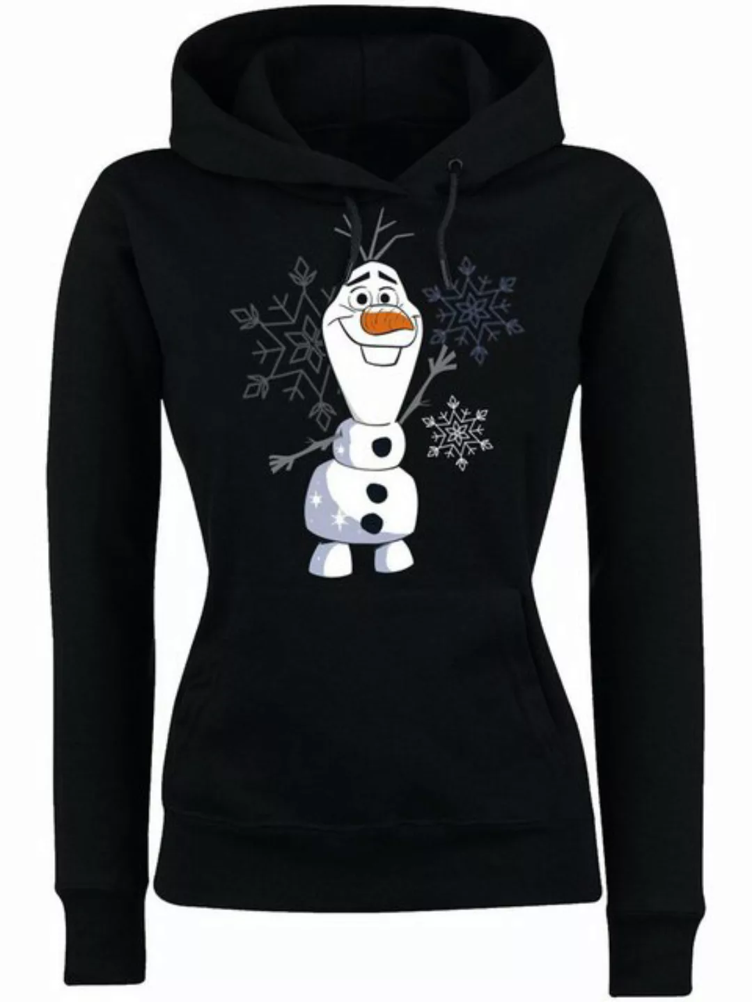 Frozen - Die Eiskönigin Warm Hugs Damen Kapuzensweatshirt schwarz günstig online kaufen