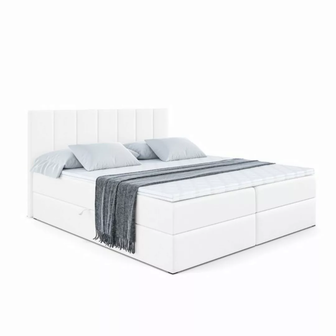 ALTDECOR Boxspringbett MOETI (Multipocket-Matratze H4, H3 Matratze Bonellfe günstig online kaufen