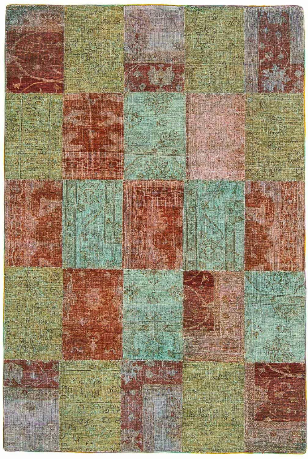 morgenland Wollteppich »Patchwork Patchwork 242 x 148 cm«, rechteckig, Hand günstig online kaufen