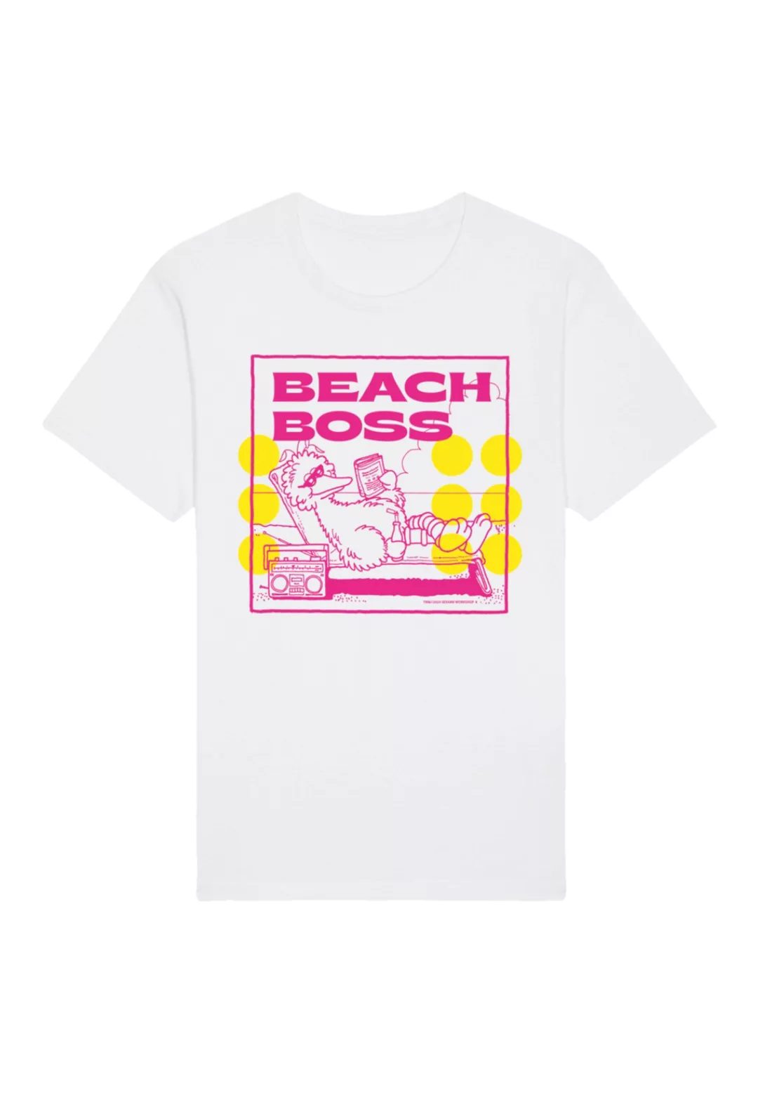 F4NT4STIC T-Shirt "Sesamstraße Bibo Beach Boss", Premium Qualität,Nostalgie günstig online kaufen