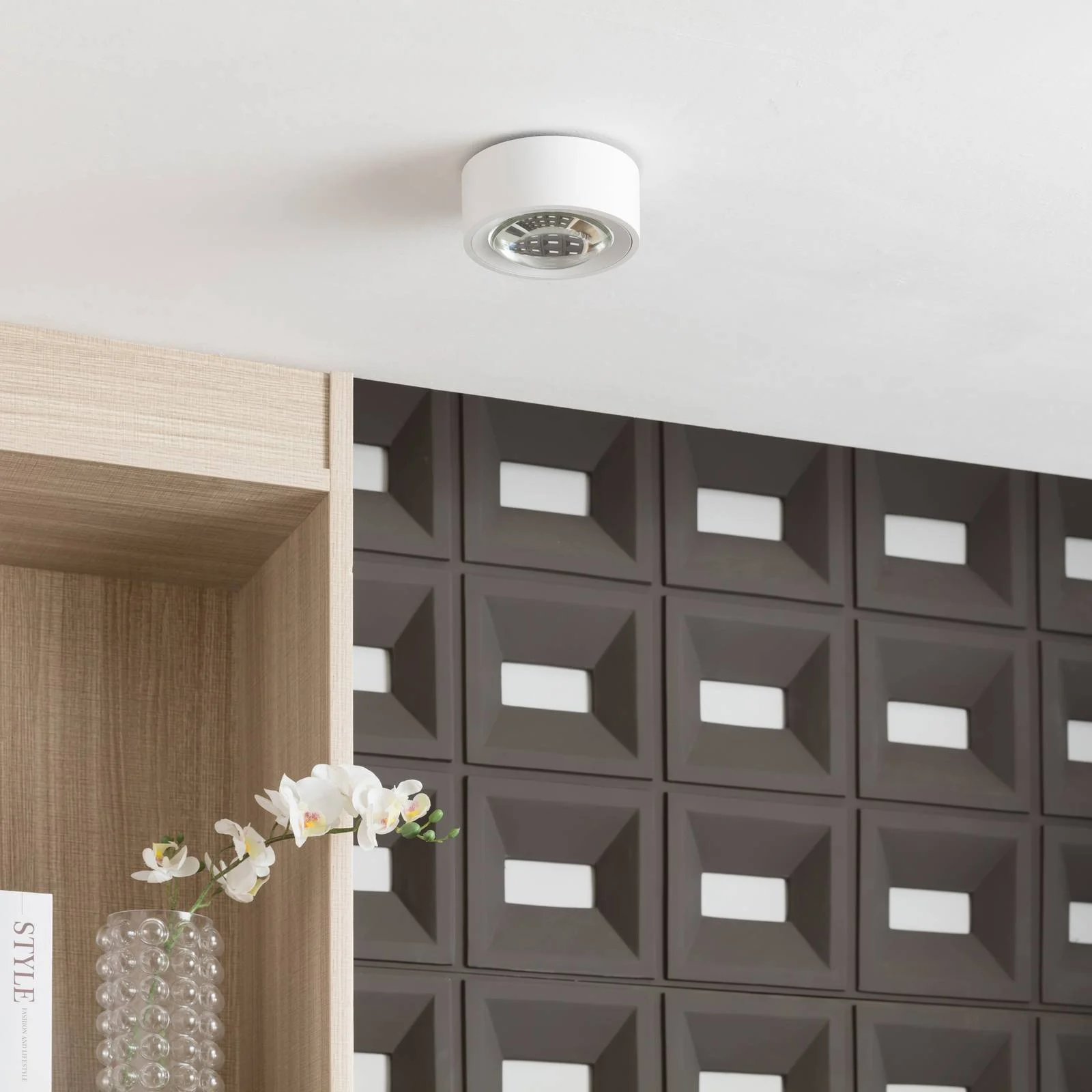 Arcchio Rotari LED-Deckenlampe, Linse, 1-fl. starr günstig online kaufen