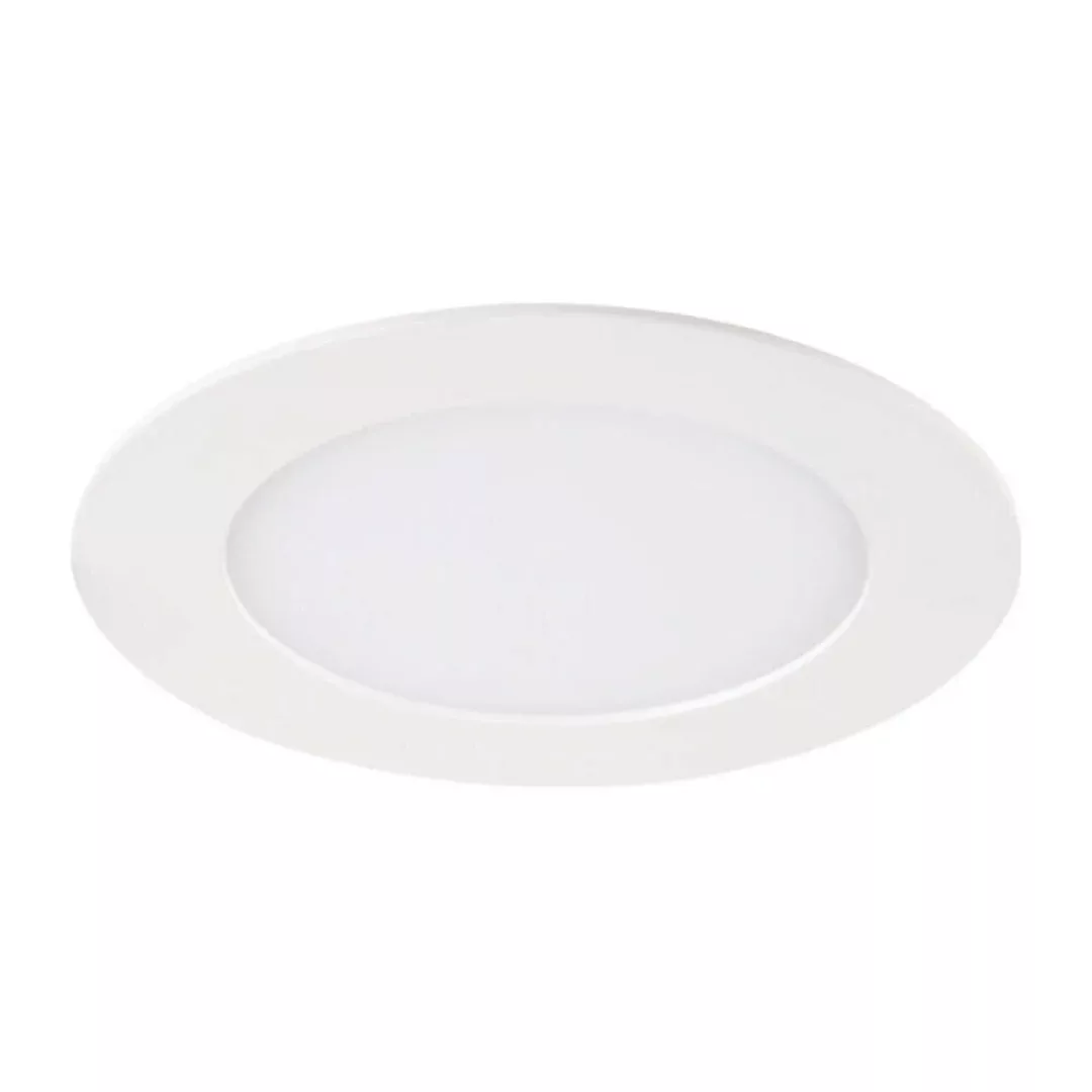 LED Einbauleuchte Rounda in Weiß 6W 300lm IP44 106mm 3000K günstig online kaufen