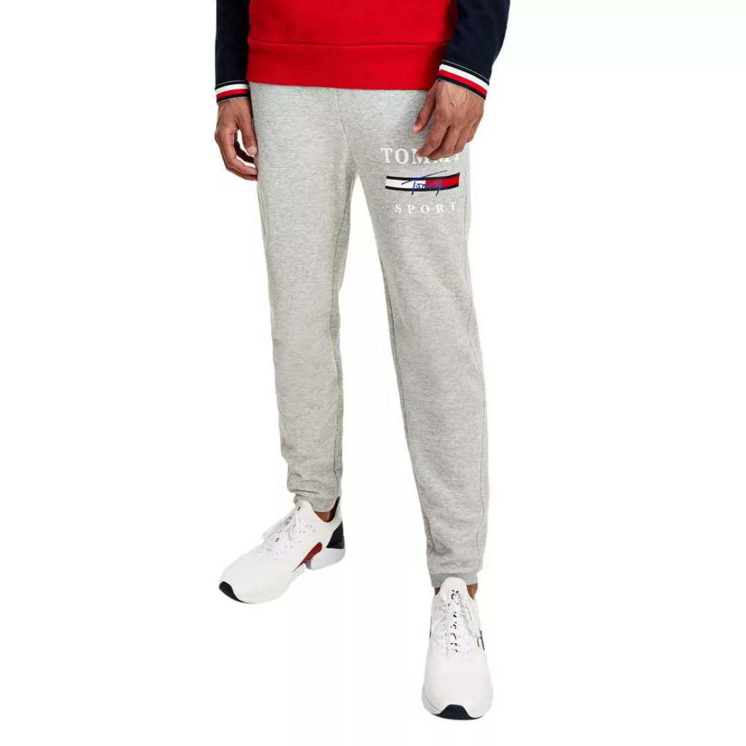 Tommy Hilfiger Sportswear Graphic Cuffed Lange Hosen S Grey Heather günstig online kaufen