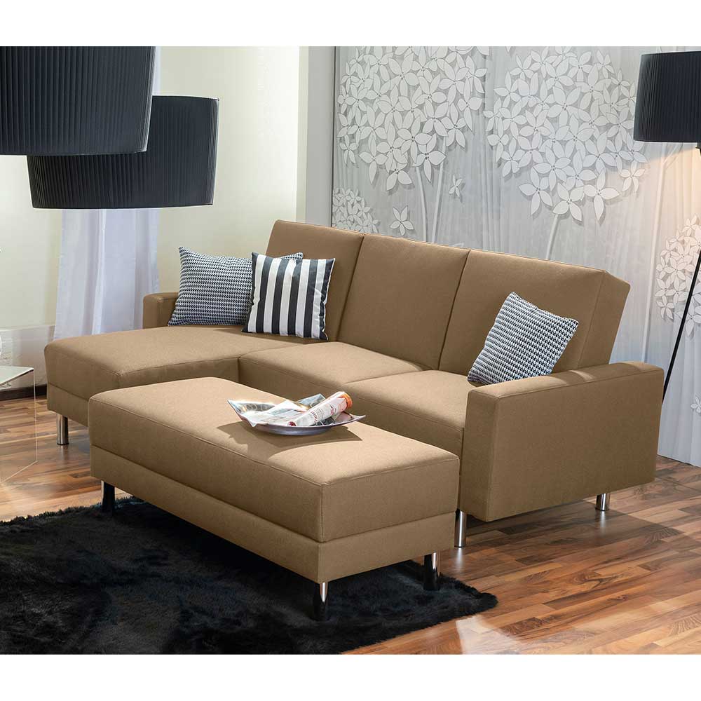 Sofa mit Schlaffunktion Fußgestell aus Metall (zweiteilig) günstig online kaufen