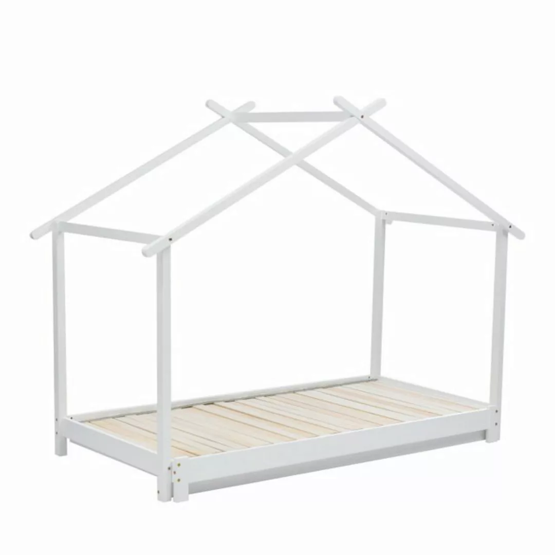 Gotagee Kinderbett Hausbett 90x190 Holzbett mit Ausziehbett Umbaubar Bodenb günstig online kaufen